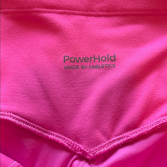 Fabletics Bright Pink PowerHold Leggings - Picture 2 of 3